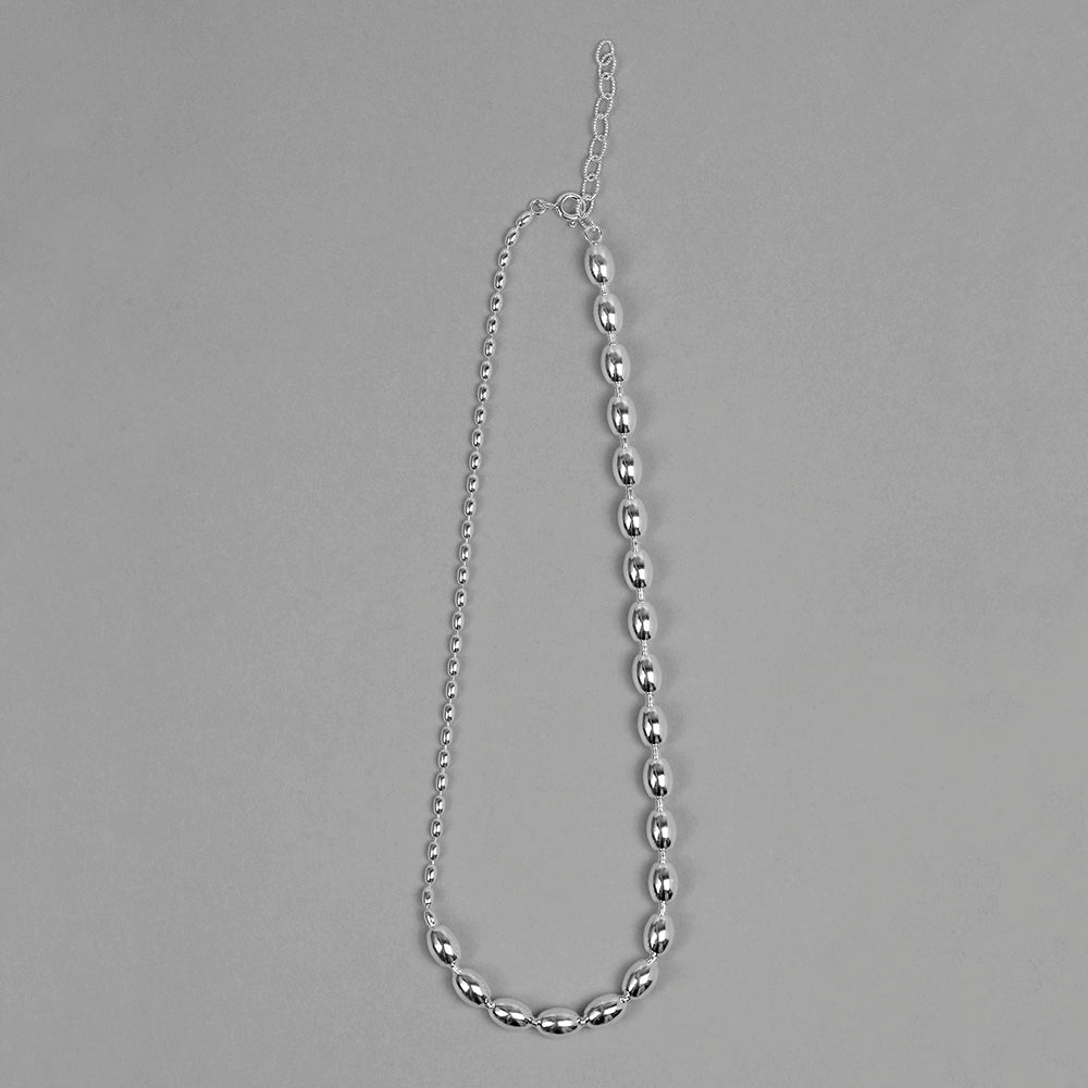 Chipe Chirit Oval Chain Silver Necklace