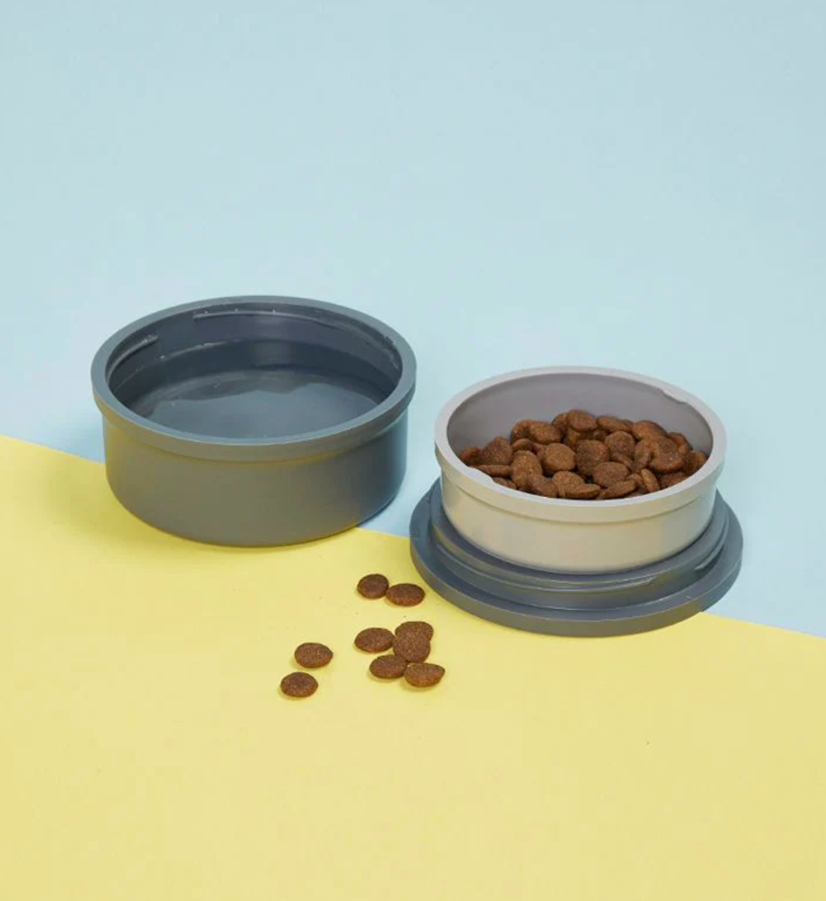 Kindtail Kind bowls/ Portable Travel & Home Bowl Set - Light Blue