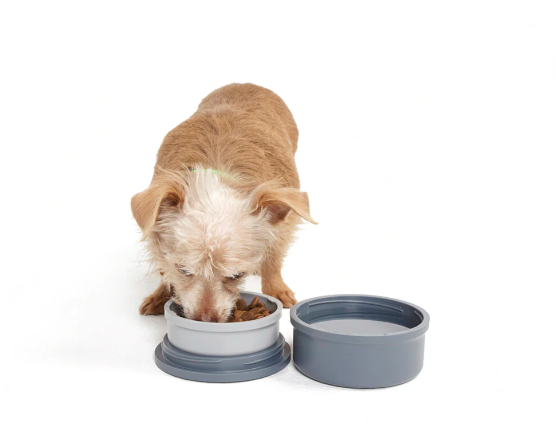Kindtail Kind bowls/ Portable Travel & Home Bowl Set - Light Blue
