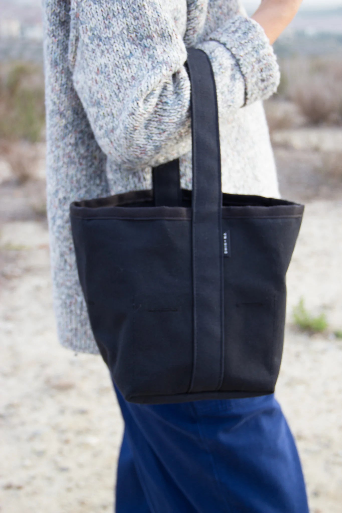 The Tall Reversible Bucket Canvas Tote