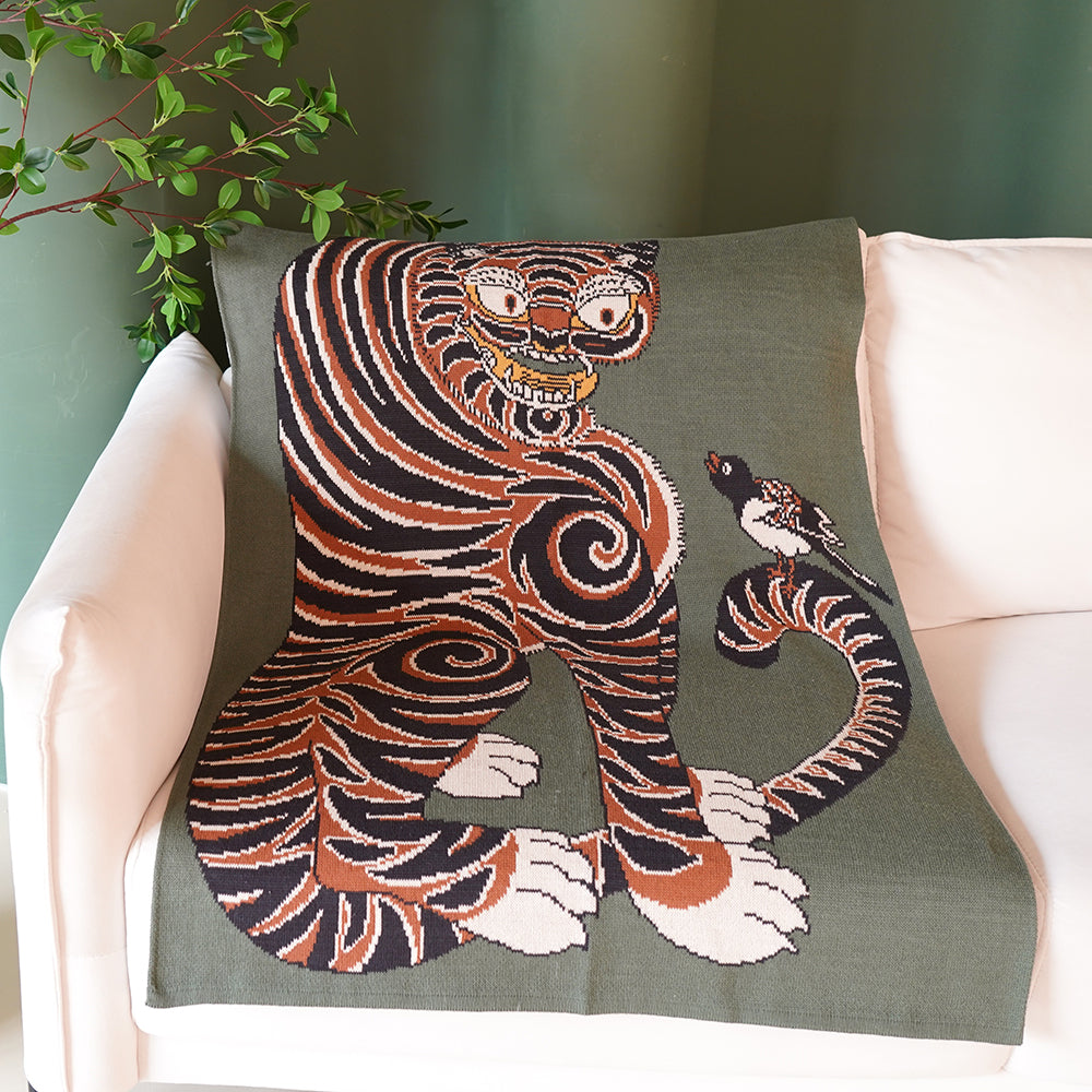 Bon'ee Days Blanket -Tiger & Magpie