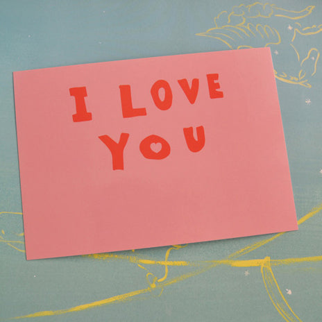 Howkidsful Postcard - I Love You