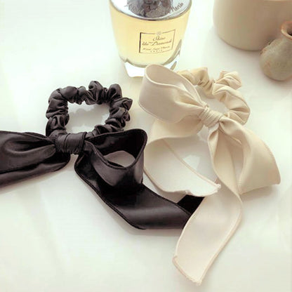 Hair scrunchy- Leatherette Ribbon