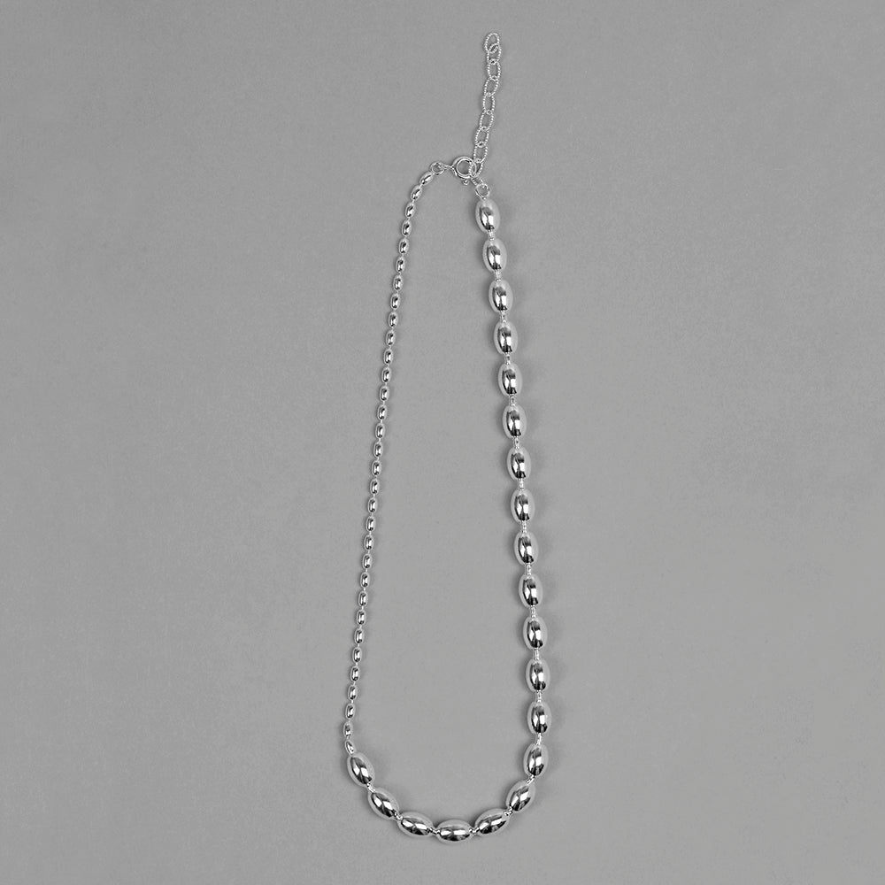 Chipe Chirit  Oval Chain Silver Necklace