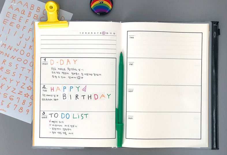 Howkidsful Planner - Week