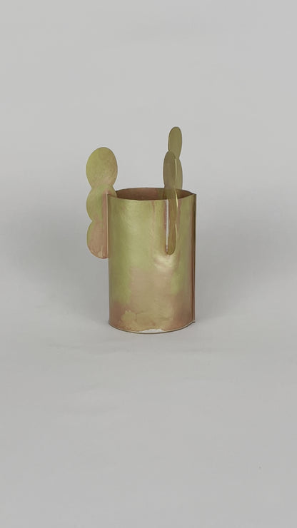 Soeul Craft Handle series - Soft circles Brass Cup