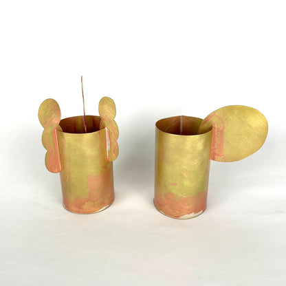 Soeul Craft Handle series - Soft circles Brass Cup